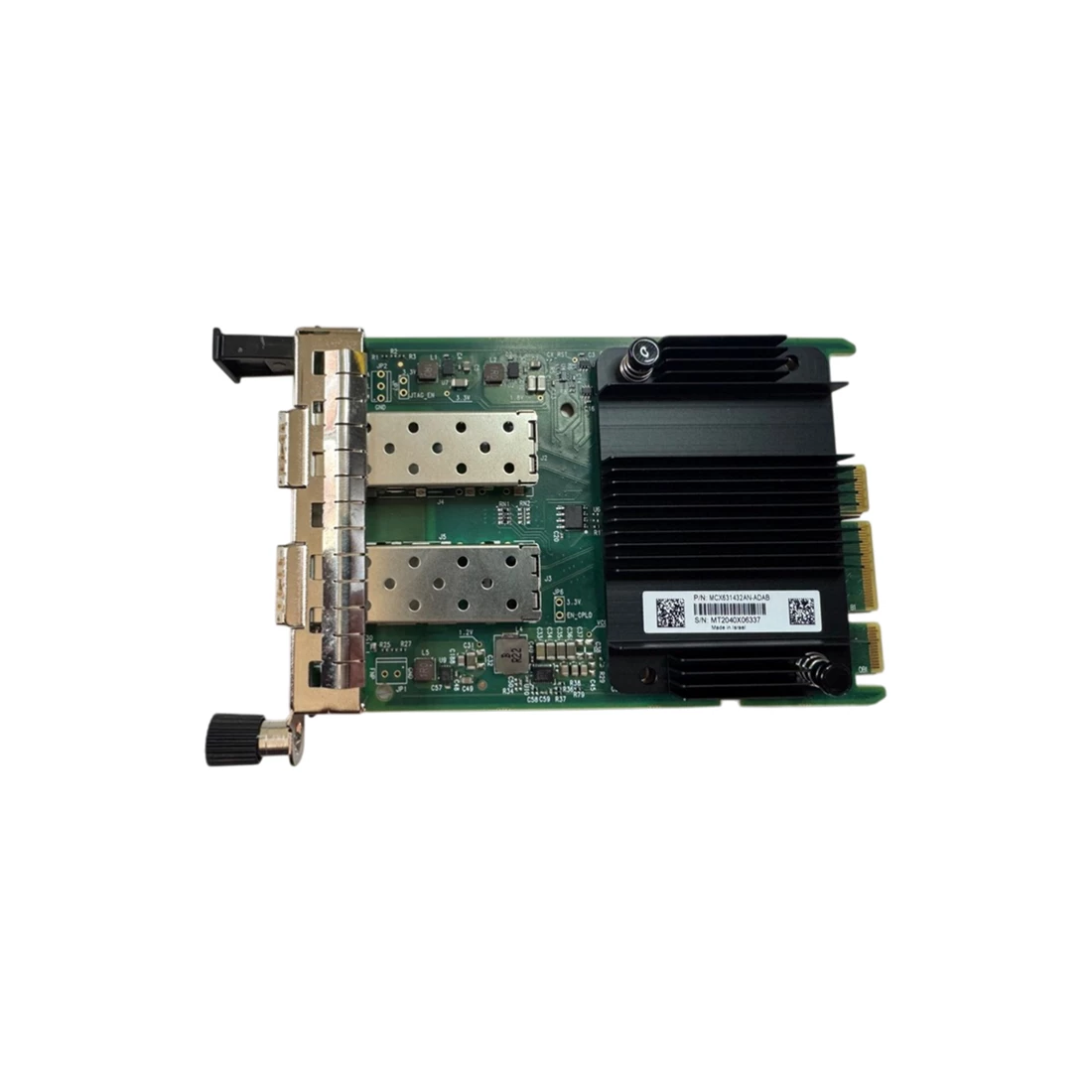 NVIDIA 900-9X625-0053-SB0 ConnectX-6 Lx EN Adapter Card 25GbE OCP3.0 with Host Management Dual-port SFP28 PCIe 4.0 x8 No Crypto Thumbscrew (Pull Tab) Bracket