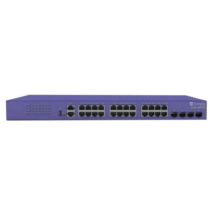 Extreme Networks X435-24P-4S X435 24-port PoE with 4 x 1G/2.5G SFP ports Ethernet switch