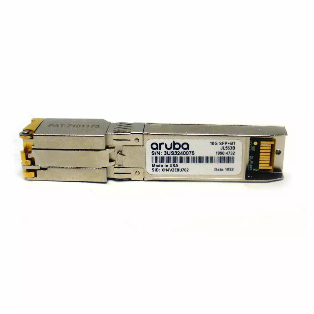 HPE JL563B Aruba Cat6A SFP+ 10 GigE Transceiver Module New