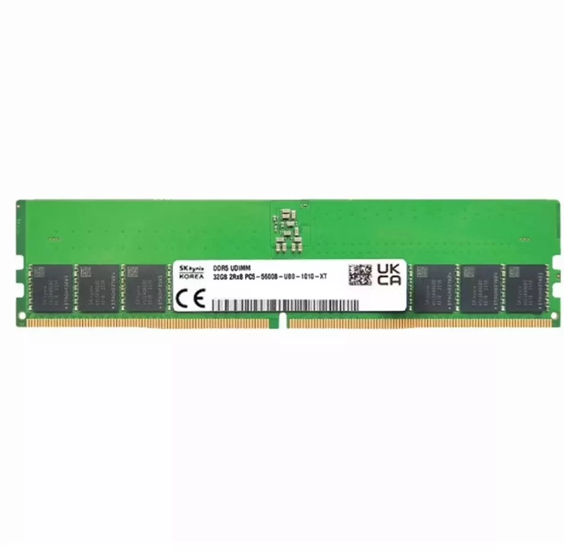 Hynix HMCG88AGBRA190N 32GB PC5-44800 DDR5-5600MT/s 2Rx8 ECC Memory - Technical View