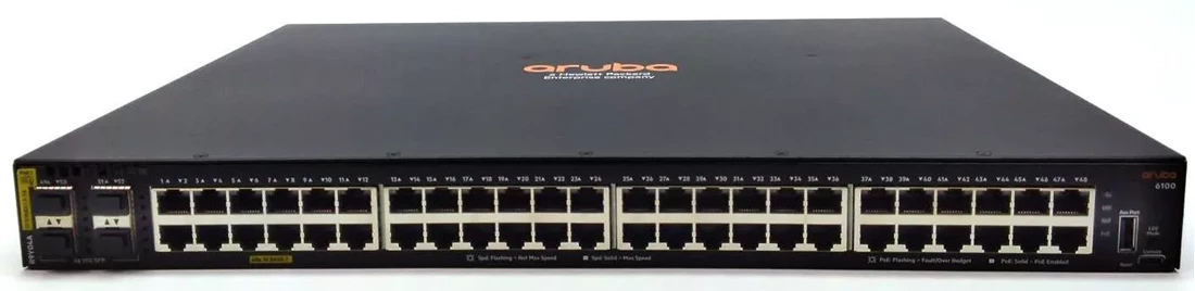 HPE R9Y04A Aruba Networking CX 6100 48G Class4 PoE 4SFP+ 740W Switch