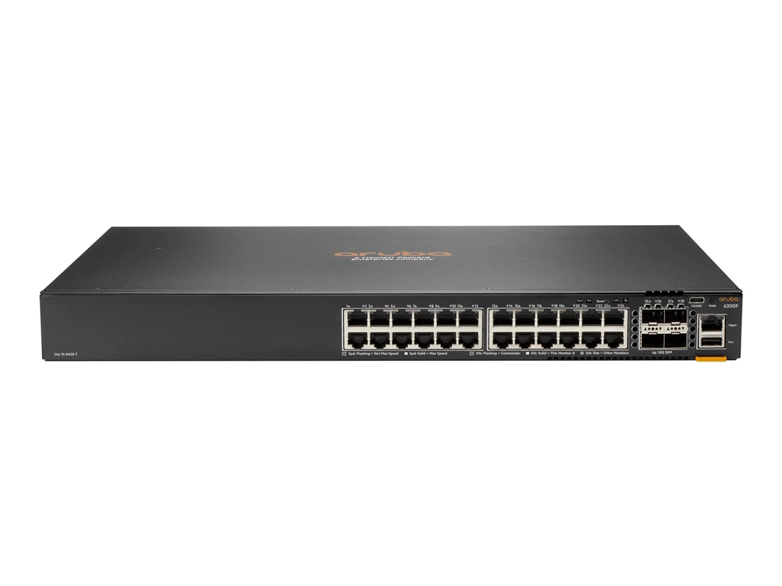 Aruba 6200F 24G Class4 PoE 4SFP+ 370W Switch