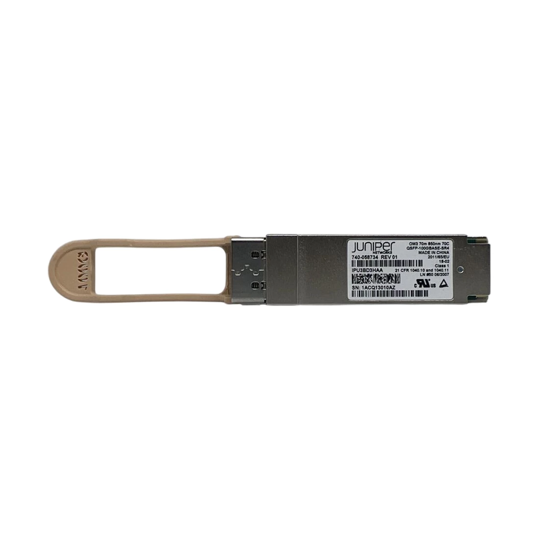 Juniper Networks 740-058734 100GBASE-SR4 QSFP28 pluggable module support only Ethernet rate