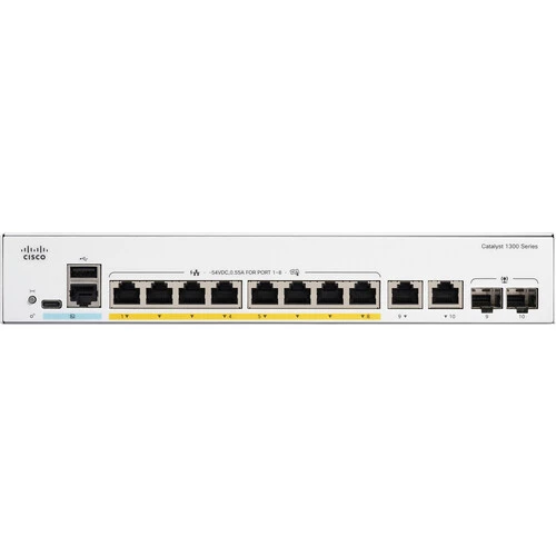 Cisco C1300-8P-E-2G Catalyst 8-Port Gigabit PoE+ Switch