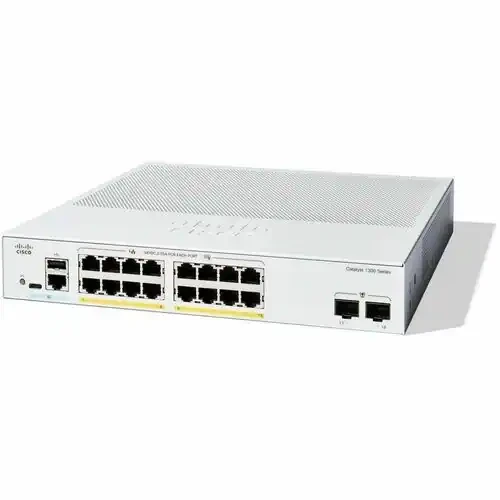 Cisco C1300-16P-2G Catalyst 1300 16-port GE, PoE, 2x1G SFP Ethernet Switch
