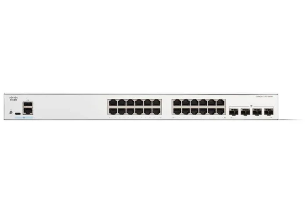 Cisco C1300-24FP-4G Catalyst 24 Ports Managed Rack-mountable Switch New