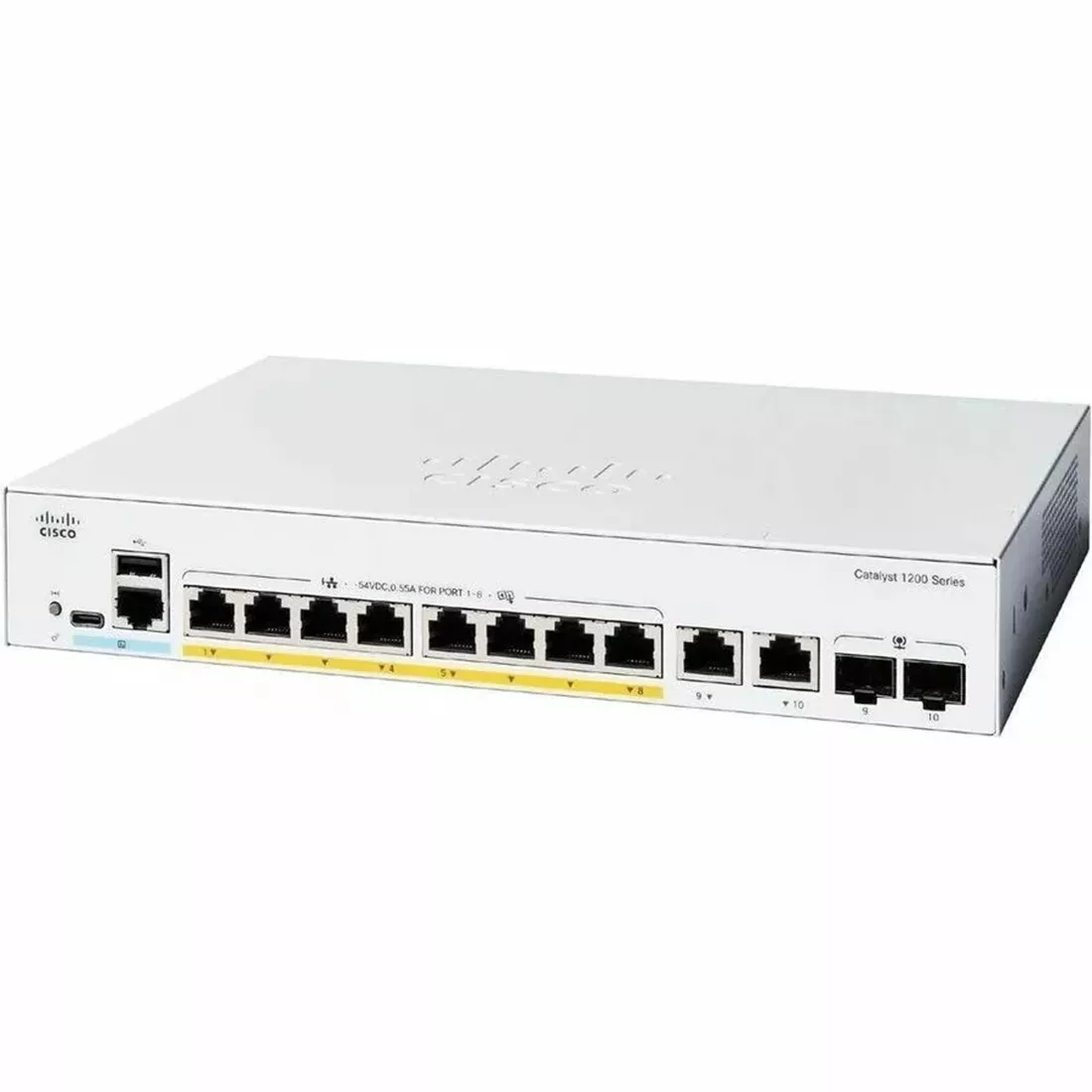 ルーター・ネットワーク機器 Cisco C1200-8P-E-2g Cisco C1200-8P-E-2G Catalyst 1200 8-port GE PoE Ext witch