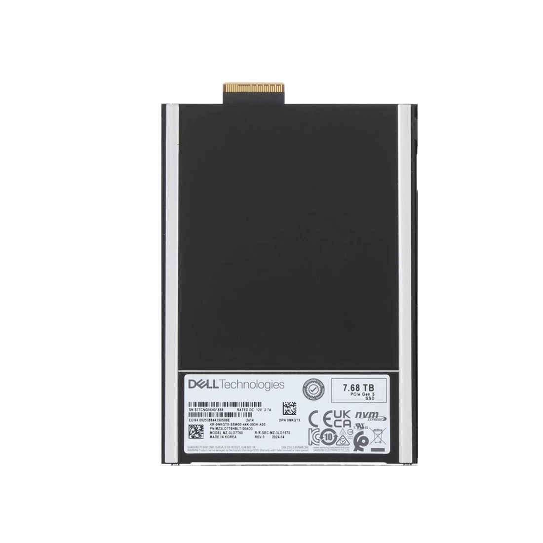 Samsung MZ3LO7T6HBLAAD3 7.68TB PCIe Gen5 NVMe Read Intensive TLC E3.S SSD 