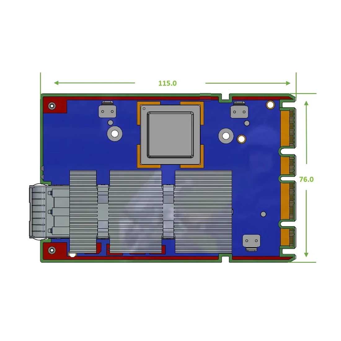 NVIDIA 900-9X7AX-003NMC0 ConnectX-7 OCP3.0 TSFF Adapter Card 400GbE/NDR IB (default mode) Single-port OSFP Multi-Host and Socket Direct capable PCIe 5.0 x16 Crypto Disabled Secure Boot Enabled