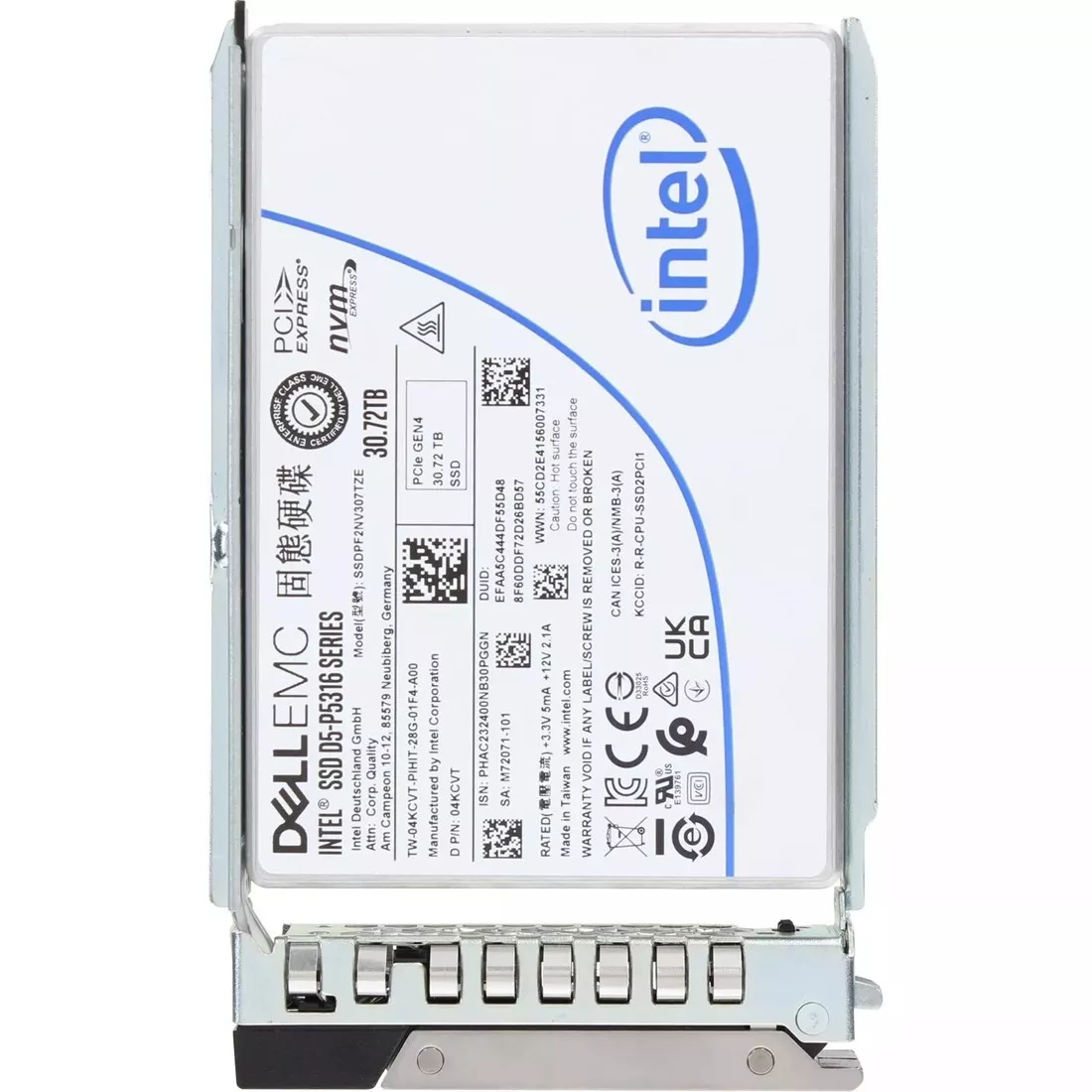 Dell 4KCVT QLC PCIe x4 NVMe SFF SSD - Main Image
