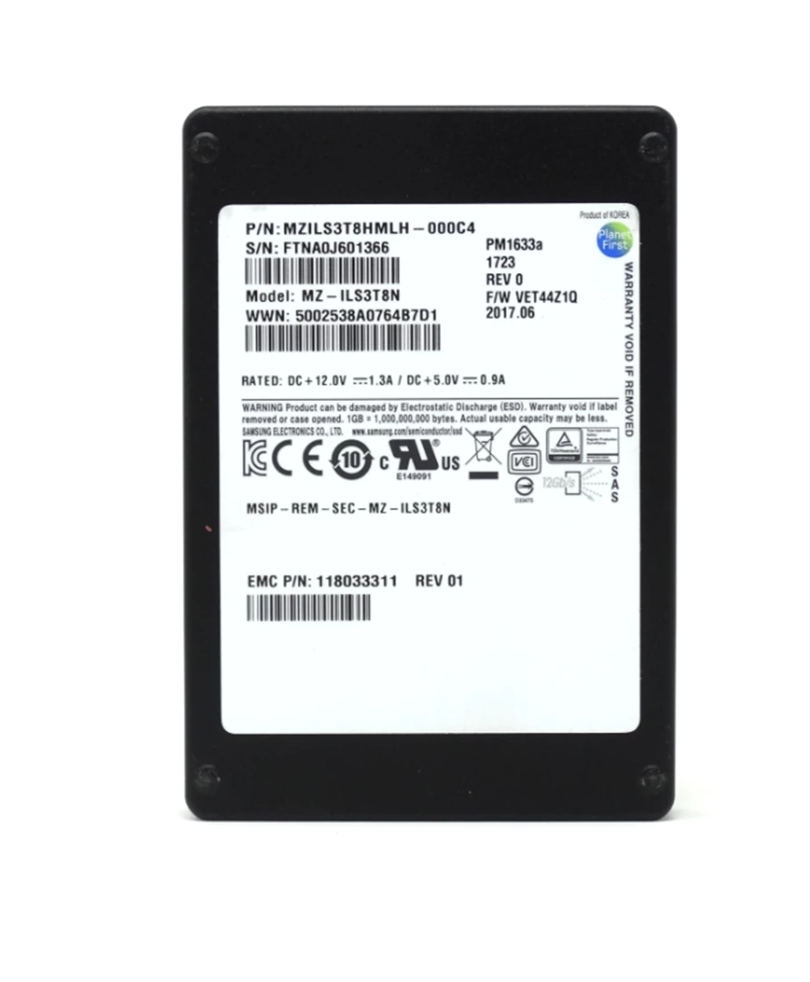 EMC 118033311 3.84TB SAS-12Gbps 2.5inch SSD 