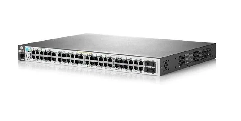 HPE J9772A#ABA Aruba 2530-48G-PoE+ 4SFP 370W 48 ports Managed Rack-Mountable Switch