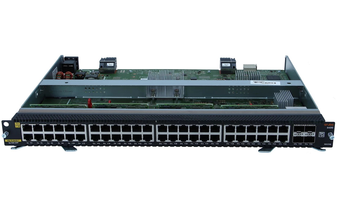HPE R0X39C Aruba 6400 48P 1Gbe Cl4 Poe 4SFP56 v2 Module Refurbished