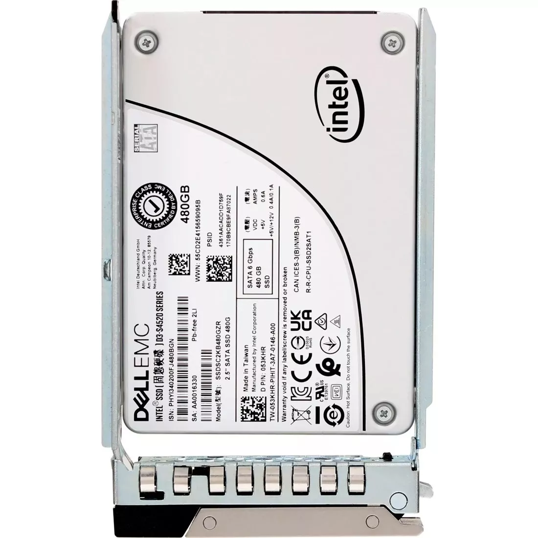 Dell 53KHR SATA-6Gbps 2.5Inch Mixed Use 3 DWPD Hot Plug SSD