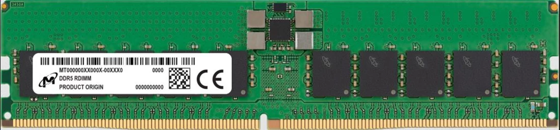 MEM-DR532L-CL02-ER56 - 32GB DDR5 5600MHz PC5-44800 ECC CL46 Dual Rank Memory Micron oem