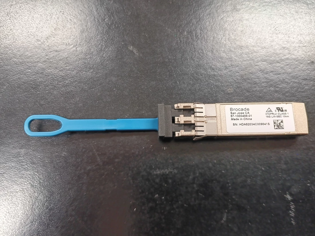Brocade 57-1000488-01 16G FC SFP+ LWL 10km Gen 7 XBR-000498 1310nm LC SMF Network Transceiver