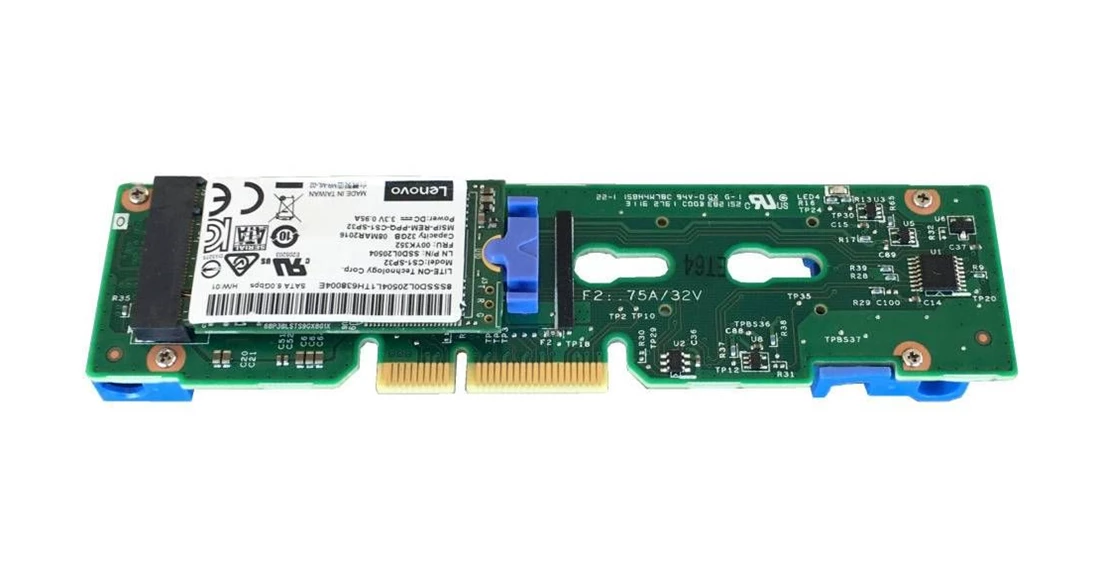 Lenovo 4Y37A09750 ThinkSystem M.2 NVMe 2-Bay RAID Enablement Kit Supports 2 NVMe Drives with RAID 