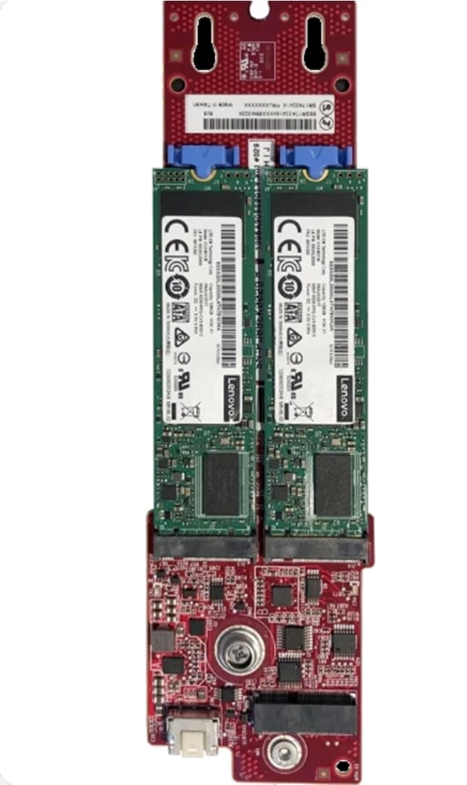 Lenovo 4M17A60519 ThinkSystem M.2 SATA/x4 NVMe 2-Bay Adapter.