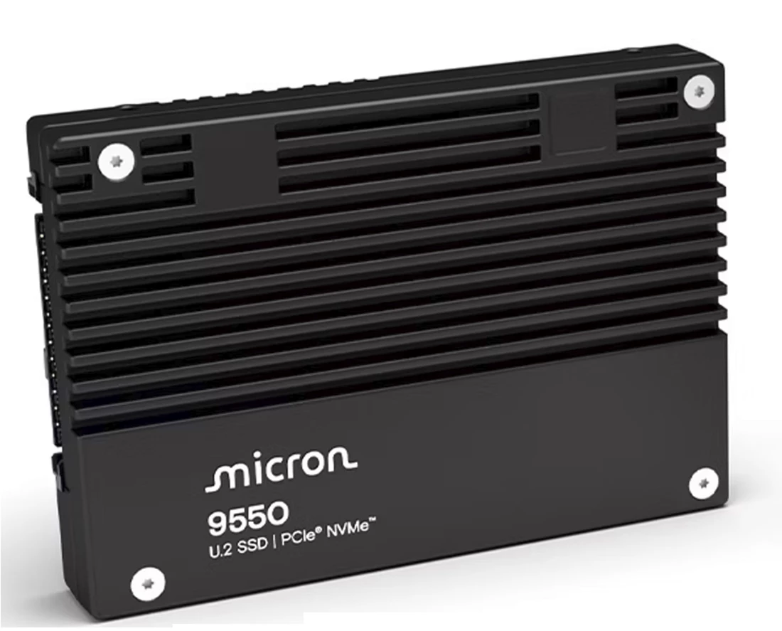 Micron MTFDLAL15T3THA-1BK1DABYY 9550 PRO 15.36TB NVMe U.2 3D TLC NAND Enterprise Ssd.