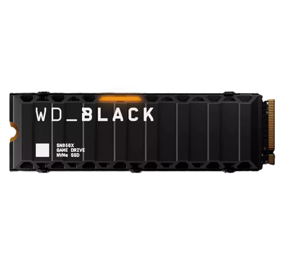 WD Black WDS800T2XHE 8TB SN850X PCI-e NVMe X4 M.2 2280 Internal SSD with heatsink