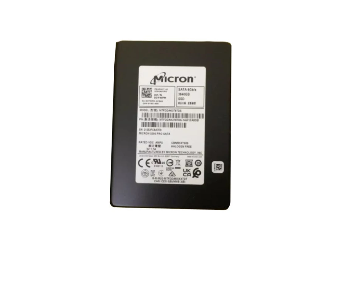Micron 5300 PRO MTFDDAK3T8TDS-1AW1ZABDB SSD 3.84 TB SATA 6Gb/s DELL OEM Refurbished