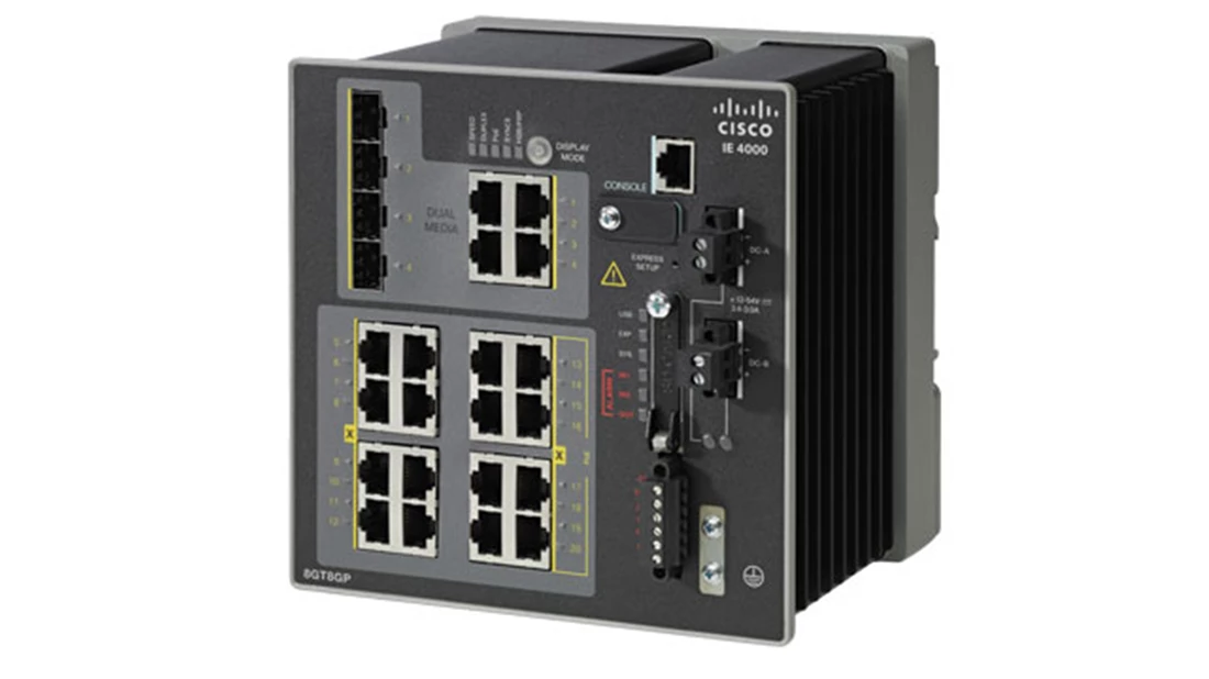 Cisco IE-4000-8GT8GP4G-E Industrial Ethernet 4000 Series Managed Switch Ref