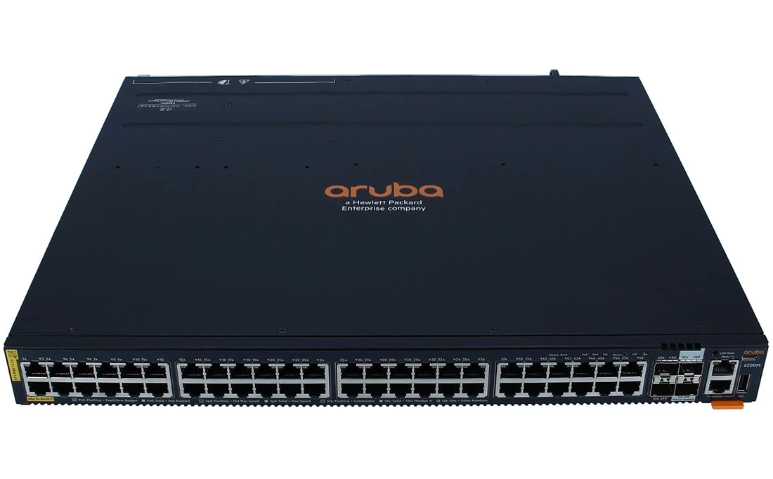 HPE R8Q70A Aruba 6200M 48G Class4 PoE 4SFP+ Switch REF