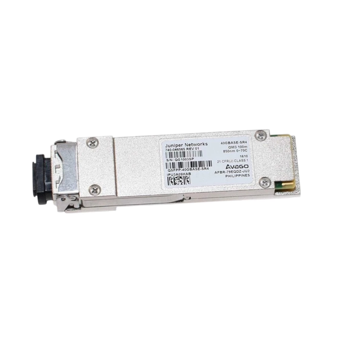 JUNIPER NETWORKS 740-067443 40GE QSFP+ SR4 Pluggable Optics module. Used Clean Tested