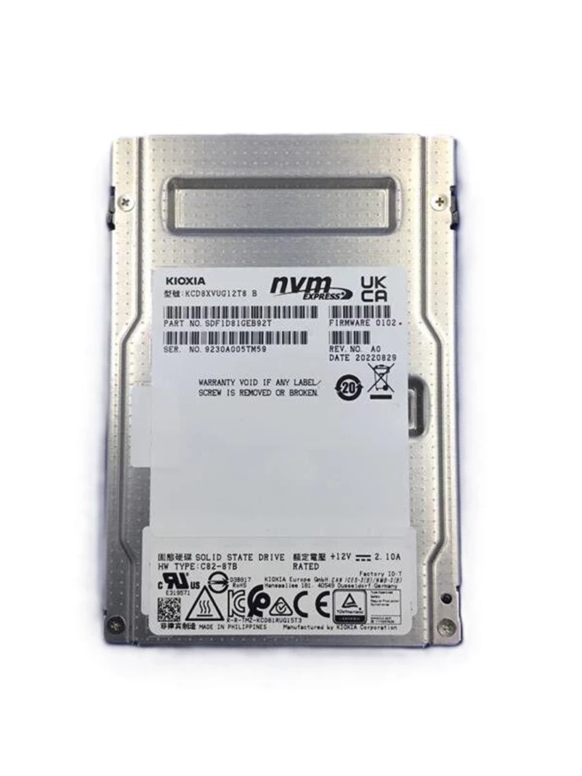 KIOXIA SDF1D81GEB92T CD8-V Mixed Use SSD 12.8 TB PCIe 4.0 x4 (NVMe) Brand New