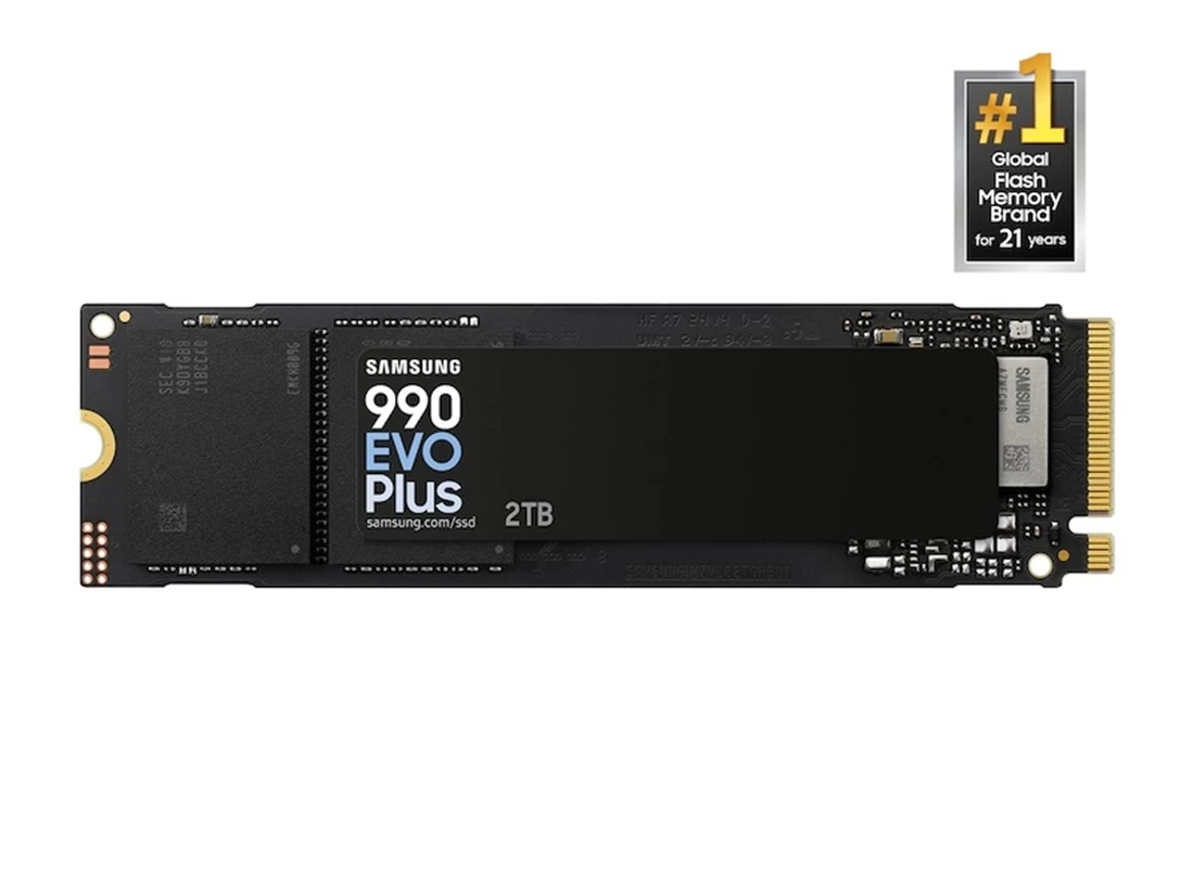 SAMSUNG MZ-V9S2T0B/AM 990 Evo Plus 2TB PCIe Gen 4.0 x4 / 5.0 x2 NVMe 2.0 M.2 SSD