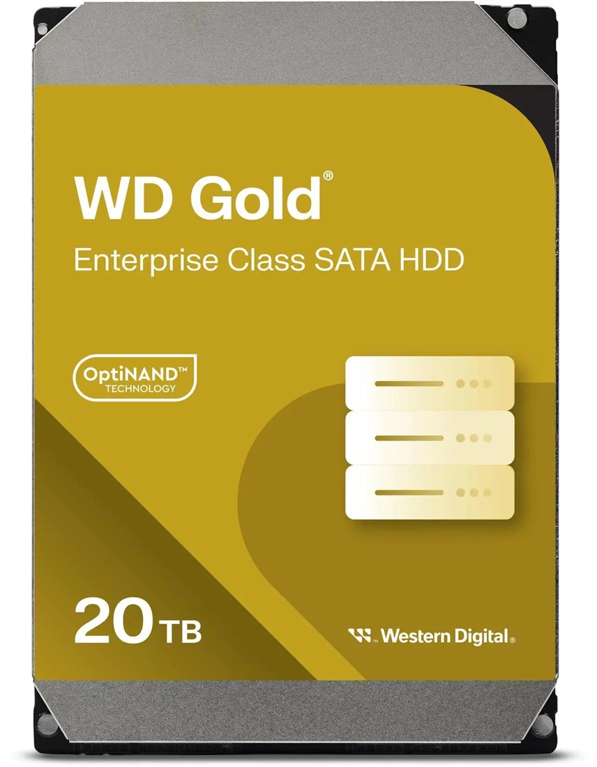 WD WD203KRYZ GOLD 20TB 7.2K SATA-6Gbps 3.5Inch Enterprise Class Hard Disc Drive