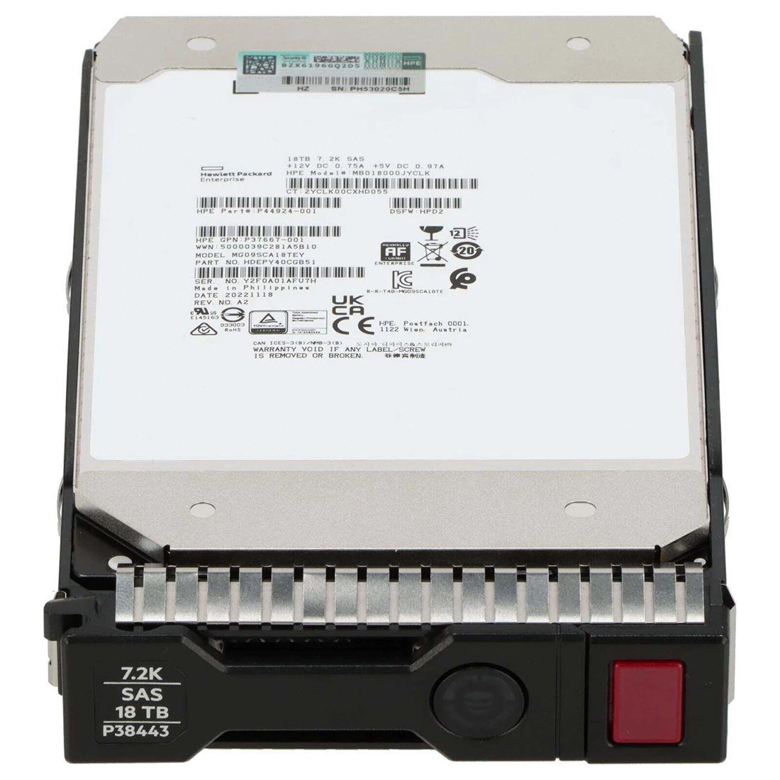 HPE MB018000JXMTH Business Critical Hard drive 18 TB SAS 12Gb/s F/s