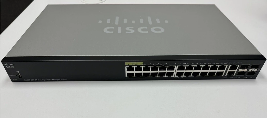 Cisco SG350-28-K9 Small Business SG350-28 Managed L3 Switch Ref