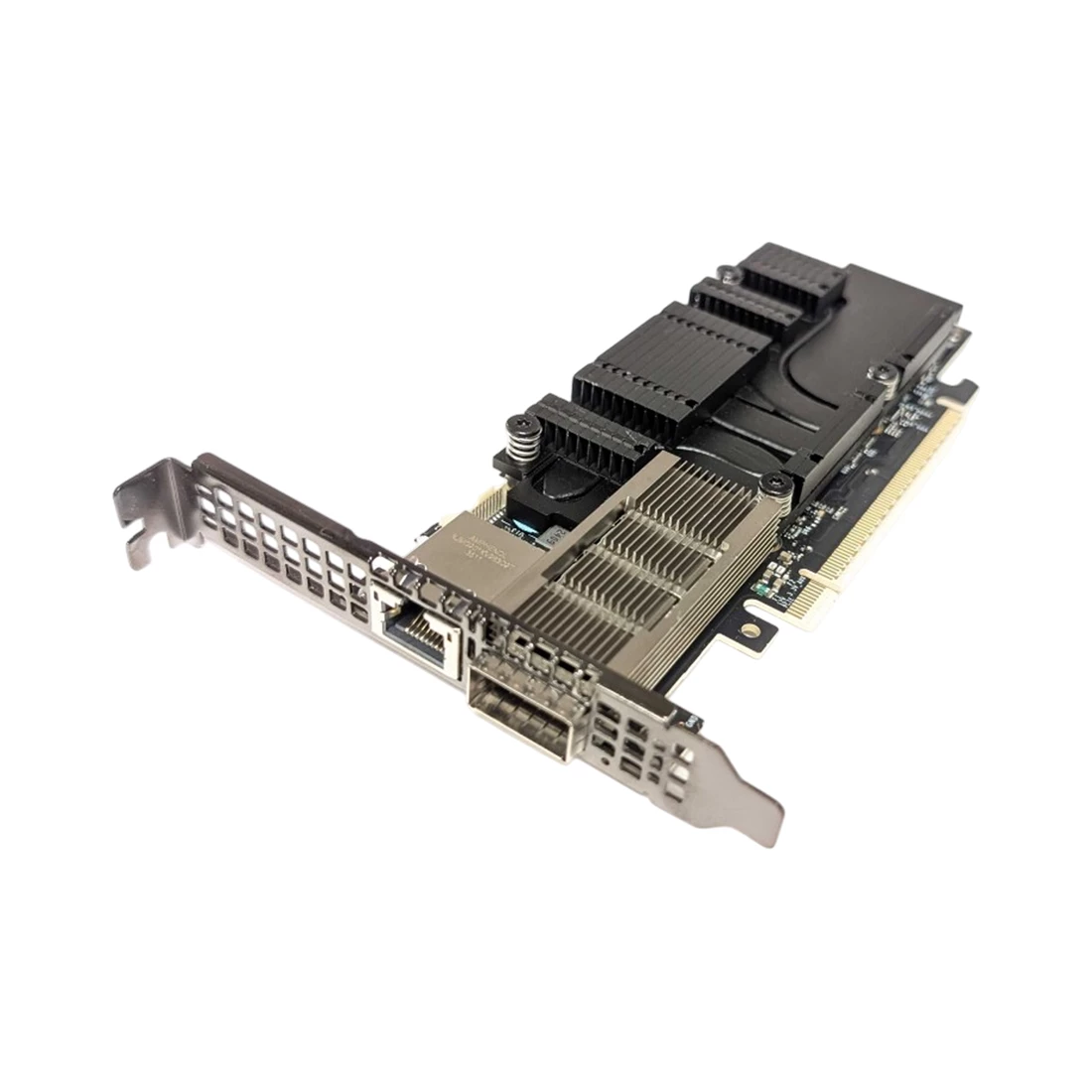 Dell KK4NR NVIDIA BlueField-3 E-Series B3140H Single-Port SuperNIC DPU 400GbE QSFP112 RJ-45 BMC PCIe 5.0 x16 Crypto Enabled HHHL with Full Height Bracket