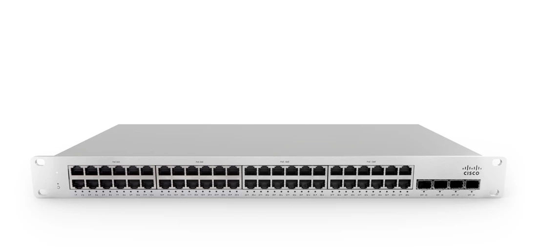 Cisco MS150-48LP-4G Meraki Stck Cld-Mngd 48GE 370W PoE Switch