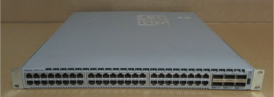 Arista DCS-7050TX-72Q-F 48x 10GB Copper 6x 40GB QSFP+ F-B Airflow Switch
