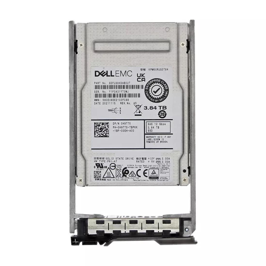 Dell H9TT5 3.84Tb SAS-12Gbps Read-Intensive Tlc 2.5-Inch SSD 