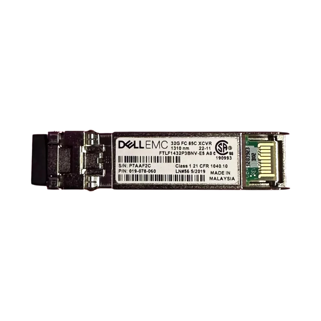 Dell FTLF1432P3BNV-E5 SFP28 32GB LX LW 1310nm Single Mode SFP+ Transceiver