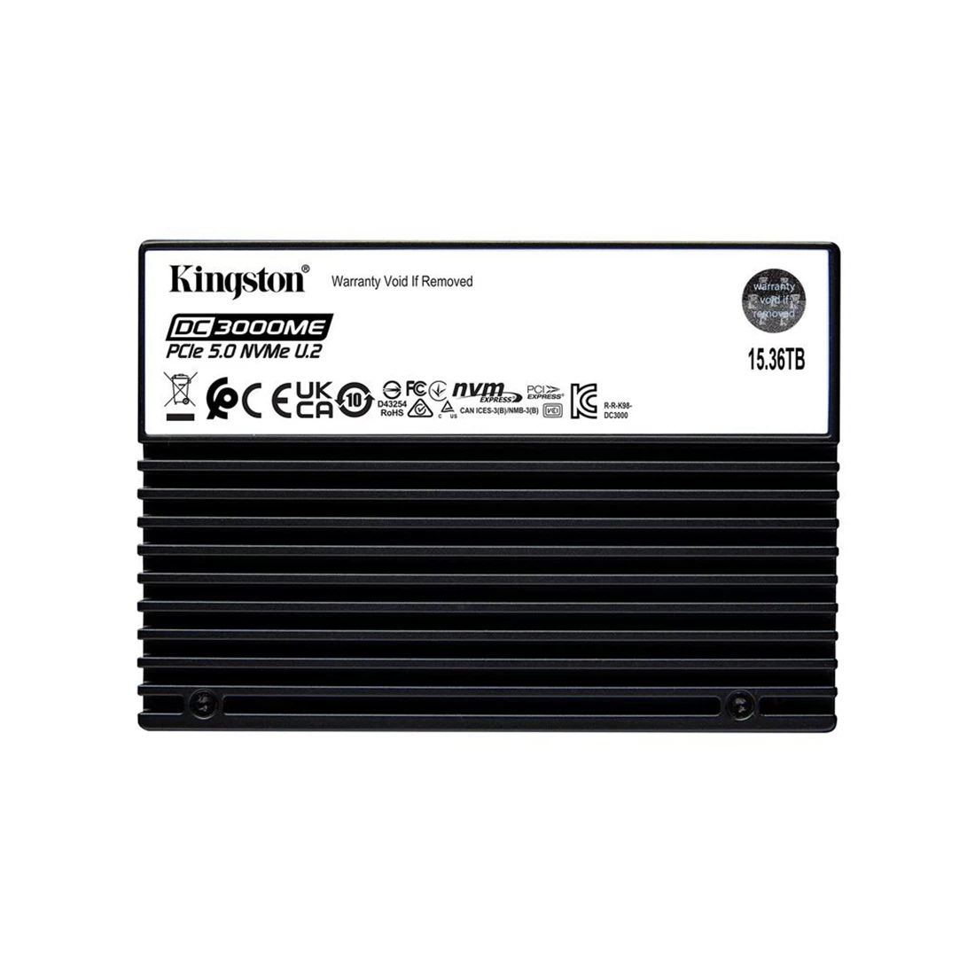 Kingston SEDC3000ME/15T3 15.36TB PCIe NVMe Gen5 x4 U.2 Enterprise Ssd.