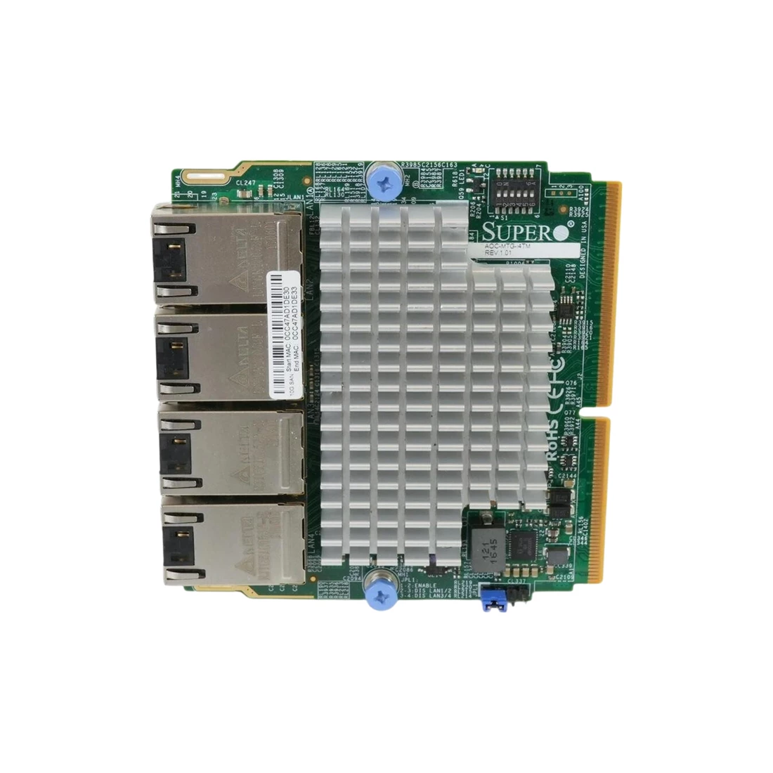 Supermicro AOC-MTG-I4TM Quad Port SFP+ 10GB x710 SIOM Adapter