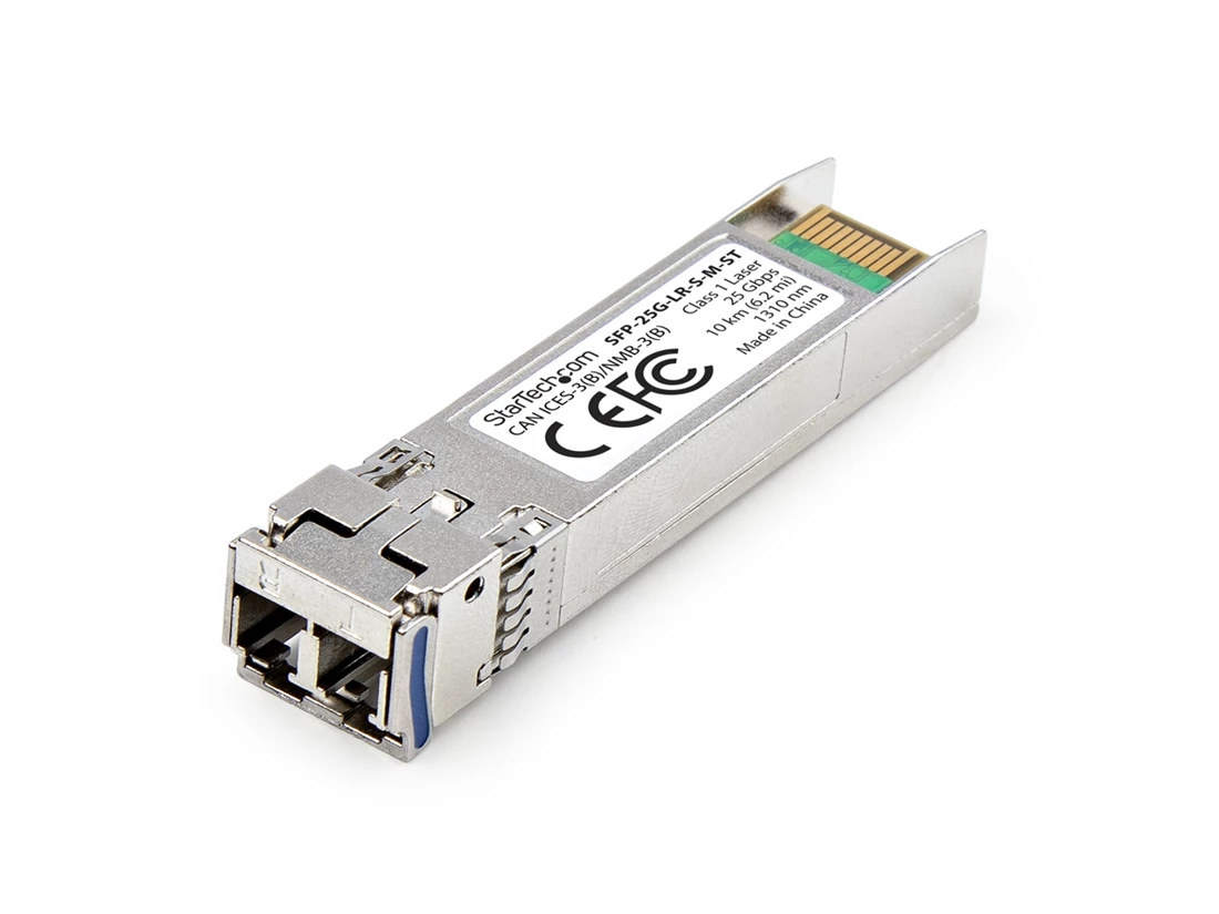 StarTech SFP-25G-LR-S-M-ST MSA-Compliant SFP-25G-LR-S SFP28 Module 25Gbps Single Mode Fiber (SMF) 10km (6.2mi) LC Connector 1310nm