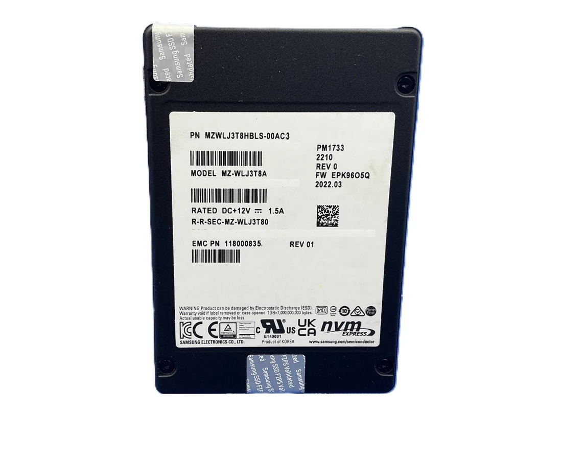 Samsung PM1733 MZWLJ3T8HBLS-00AC3 SSD 3.84 TB PCIe 4.0 x4 (NVMe) EMC OEM New
