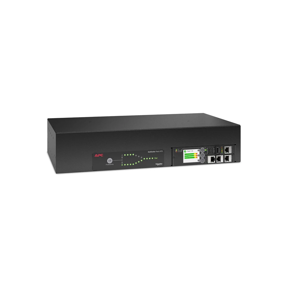 APC AP4431A Netshelter Rack Automatic Transfer Switch 2U 30A 208V  2 L6-30P IN 1 L6-30R OUT 50/60Hz