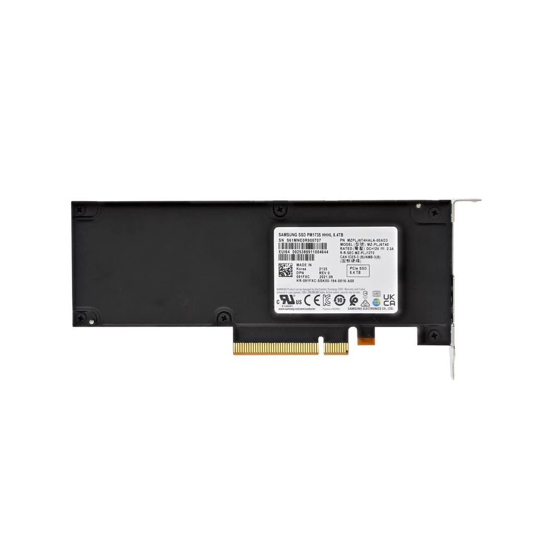 Dell 91FXC 6.4TB NVMe PCIe Gen4 Mixed Use HHHL SSD