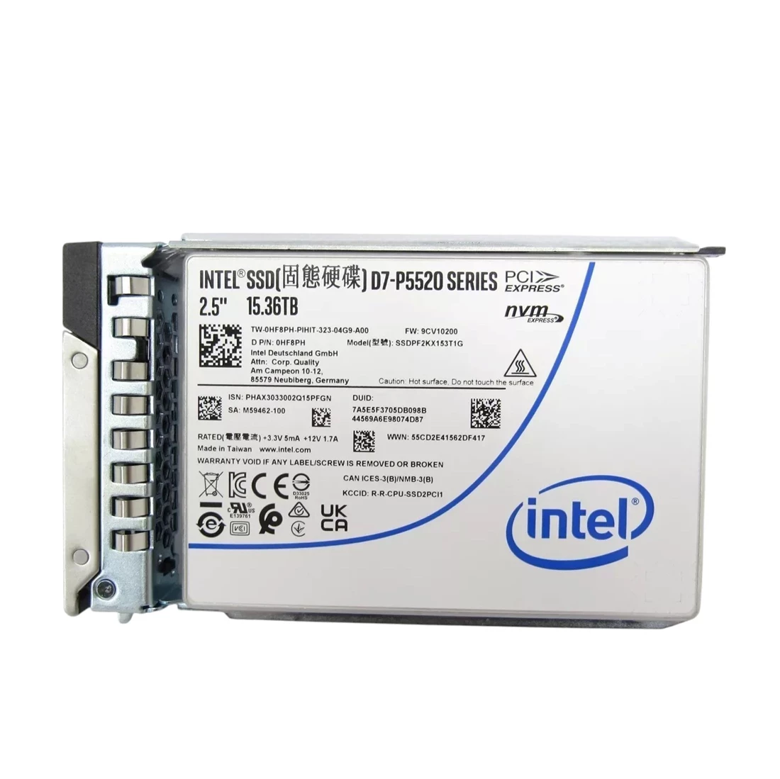 Dell HF8PH PCIe Gen4 NVMe U.2 2.5Inch Read Intensive TLC SSD