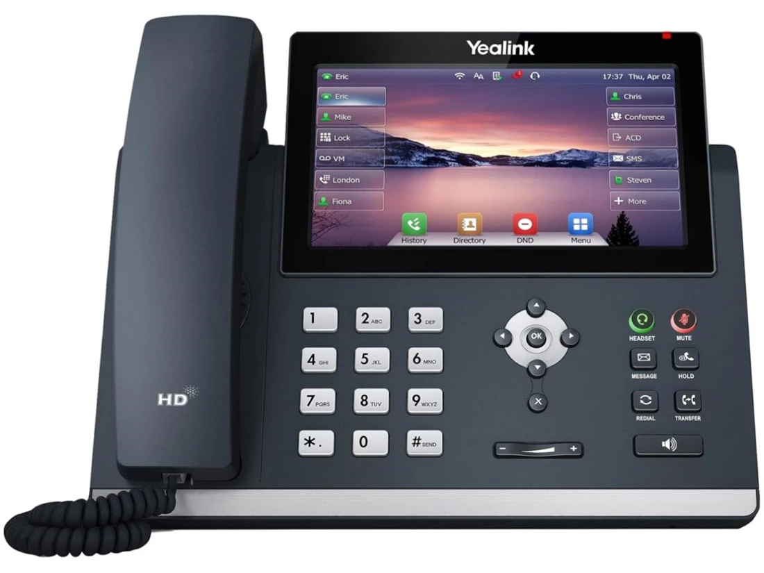 Yealink SIP-T48U Ultra-Elegant Touchscreen IP Phone for Professionals