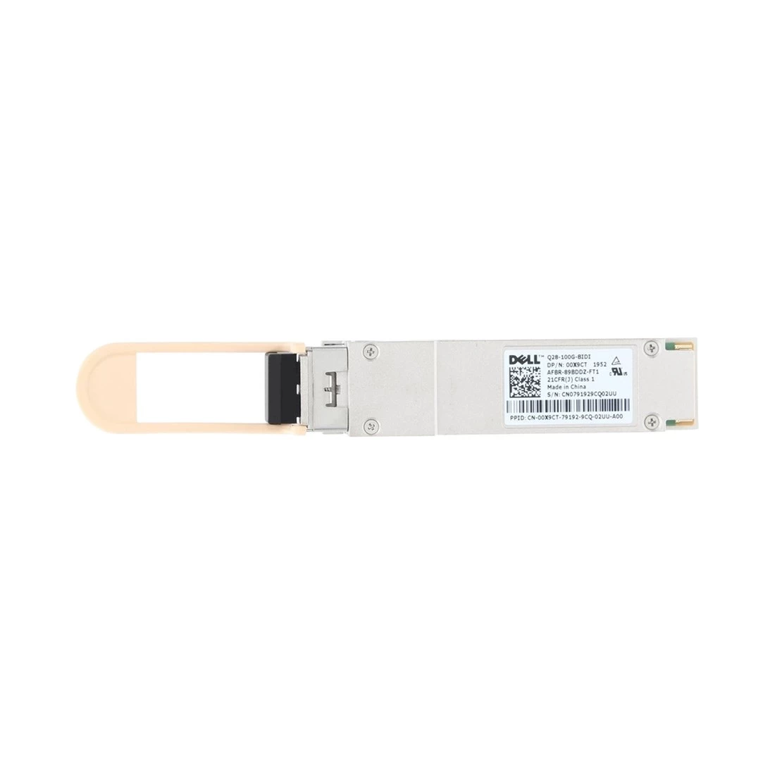 Dell 407-BBYM Networking Transceiver 100GbE QSFP28 BIDI 850/900nm LC Duplex MMF