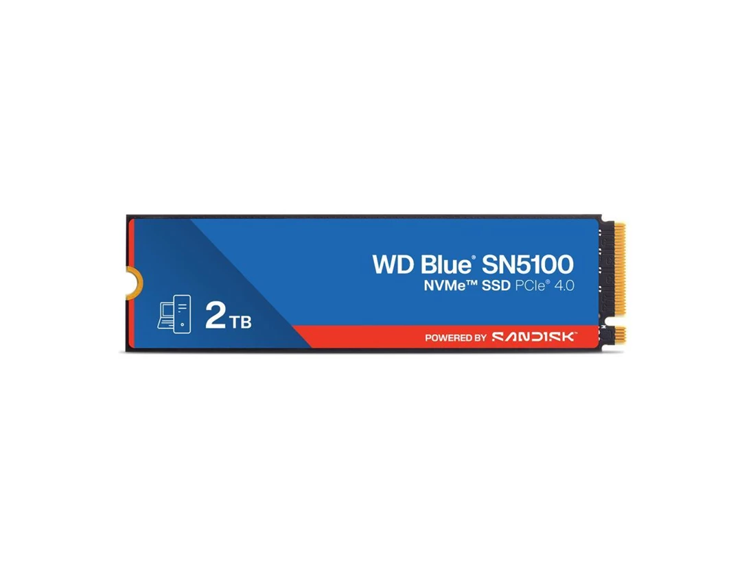 WD Blue WDS200T5B0E SN5100 2TB PCIe Gen 4.0 NVMe M.2 2280 Internal SSD