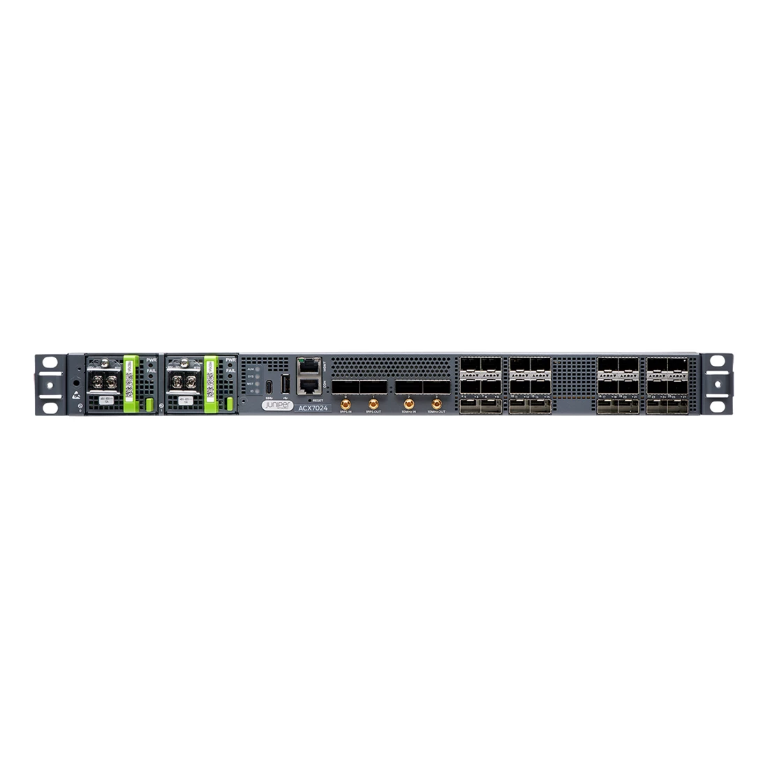 Juniper Networks ACX7024-AC-2PSU 1 U high 240 mm deep 24xSFP28 and 4xQSFP28 operating range -40°C to 65°C AC redundant power supply unit