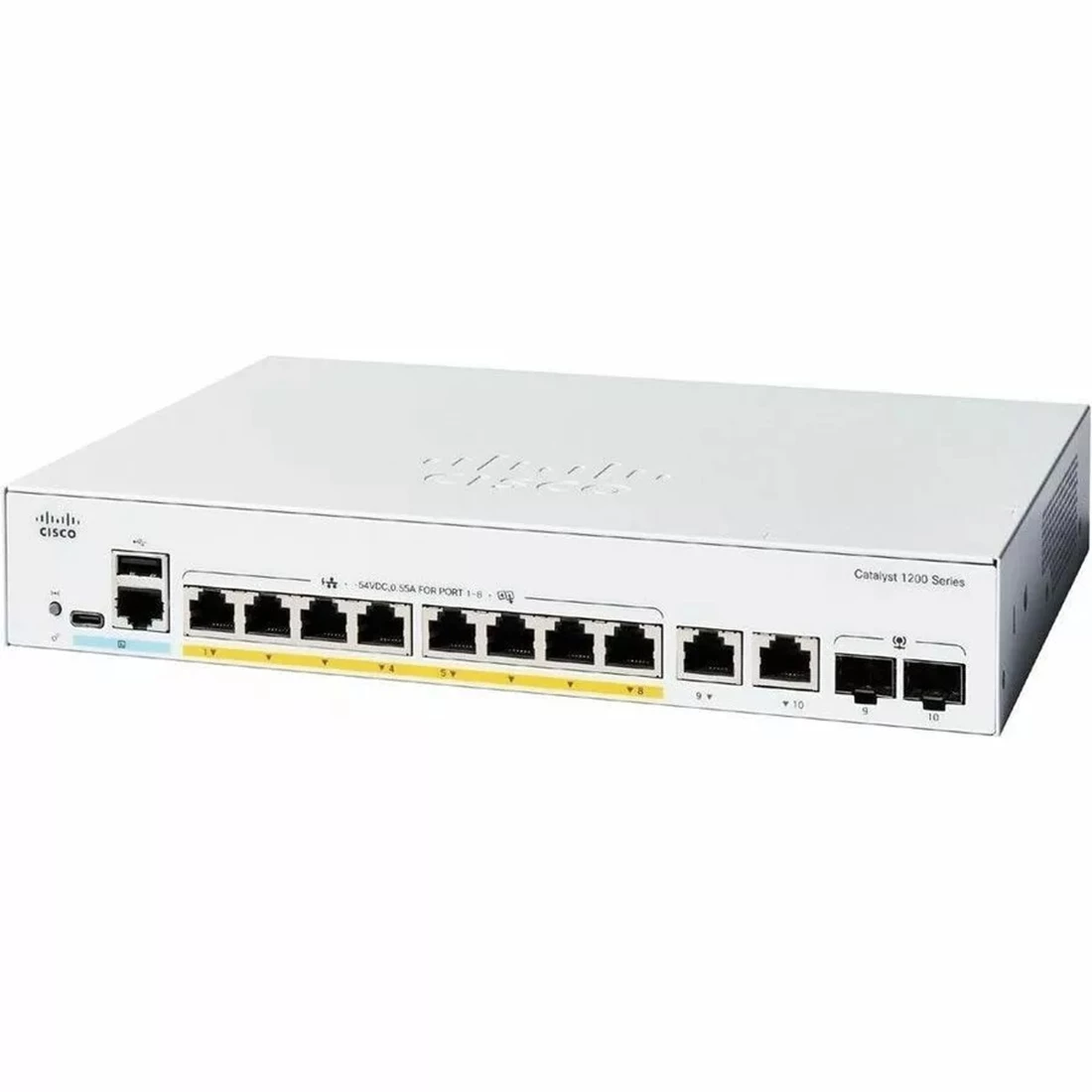 Cisco C1200-8P-E-2G Catalyst 1200 8-port GE PoE Ext Switch